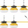 Home Improvement LEDIARY | Lediary 100Ft Led Construction String Lights, 100W 13000Lm String Work Light, Linkable Temporary Lighting For Jobsite, Patio, Indoor, Outdoor-Etl Listed