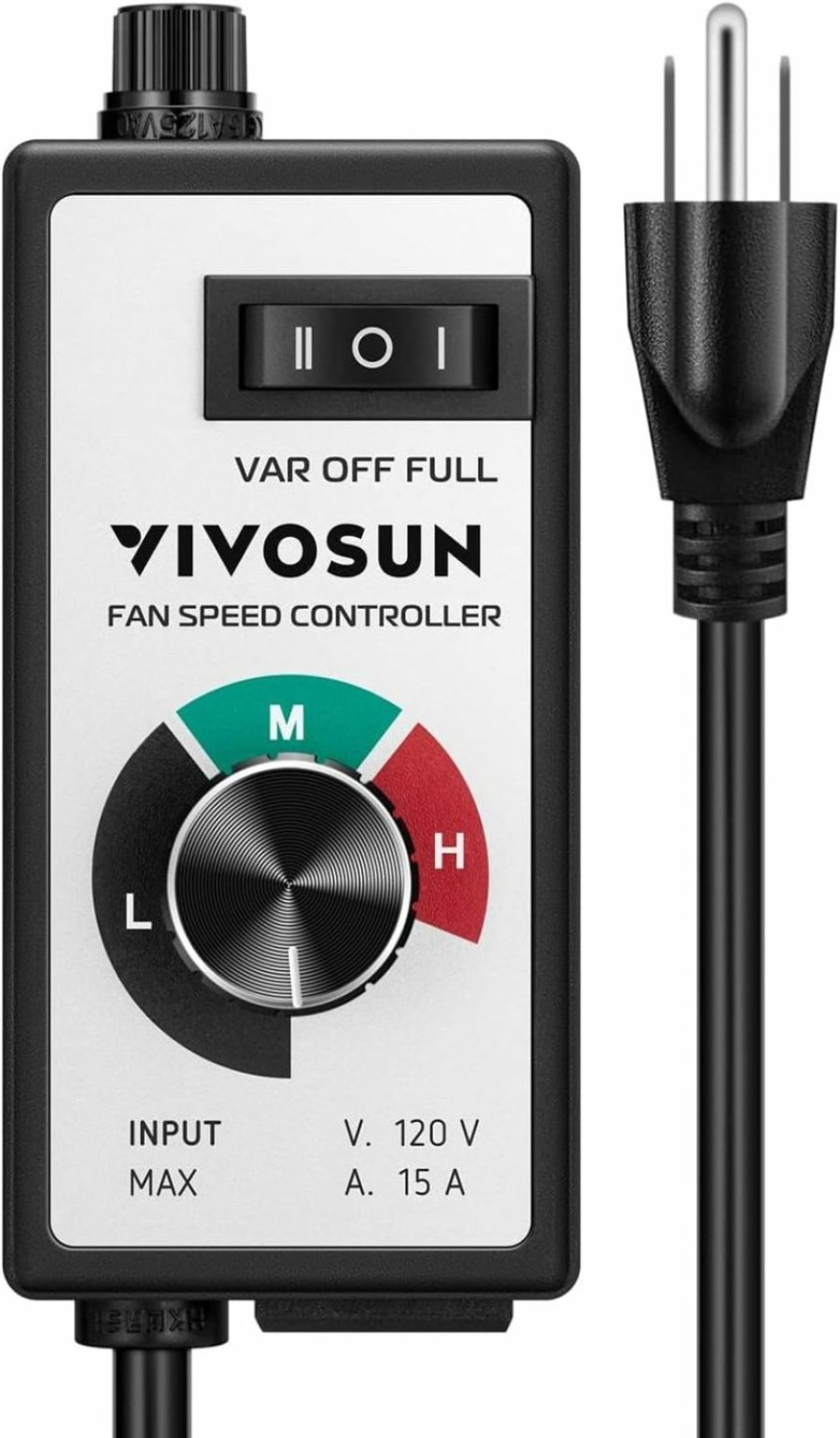 Home Improvement VIVOSUN | Vivosun Variable Fan Speed Controller, Speed Adjuster For Inline Duct Fan In Ventilation System