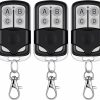 Home Improvement Kingdder | Kingdder 3 Pcs Universal Garage Door Remote Compatible With Chamberlain Liftmaster Garage Door Opener With 5 Colors Learning Button Purple Yellow Red Orange Green Learning Button Mini Keychain Type