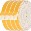 Home Improvement Futuwi | Futuwi Door Weather Stripping-3 Rolls, 1/2 Inch Wide X 1/2 Inch Thick Total 20 Feet Long, Adhesive Foam Seal Tape For Window Insulation(6.5Ft X 3 Rolls)